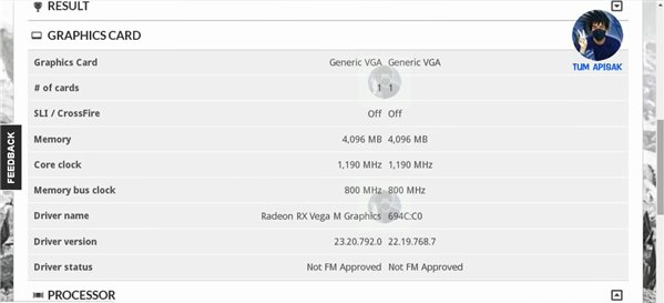 Intel&AMD合體CPU參數(shù)曝光