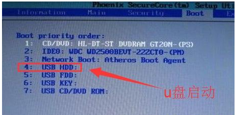 BIOS設(shè)置U盤啟動