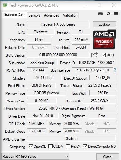 AMD Radeon RX 590首發(fā)評測：12nm新工藝