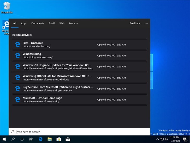 Windows 10 19H1新媒體控制和獨(dú)立搜索界面曝光