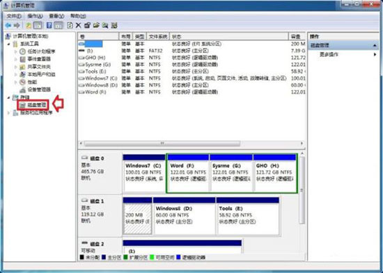 win7系統(tǒng)磁盤脫機問題解決方法