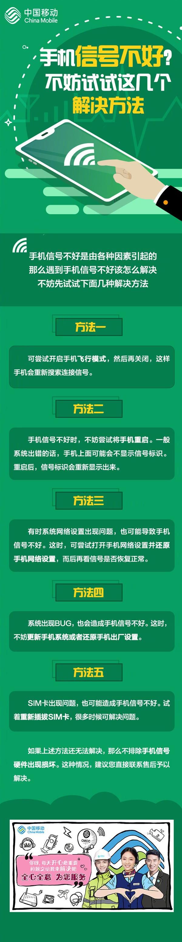 手機信號不好？中國移動官方公布5種解決方法